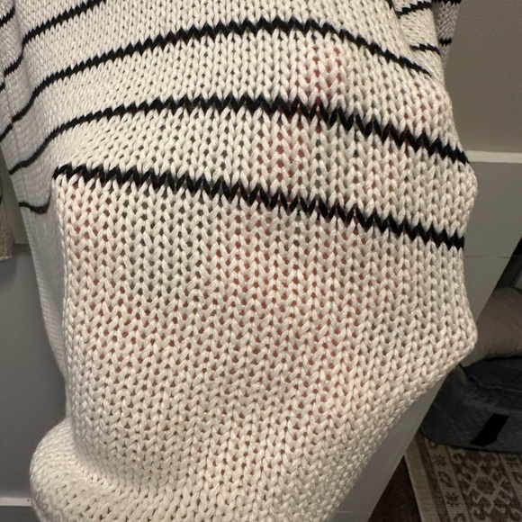 RD Style Black and White Striped Sweater - Picture 5 of 6